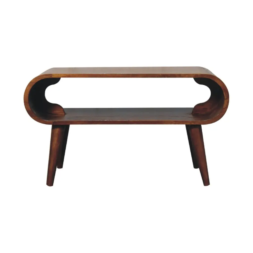 Chestnut Solid Wood Coffee Table Living Room artisan furniture