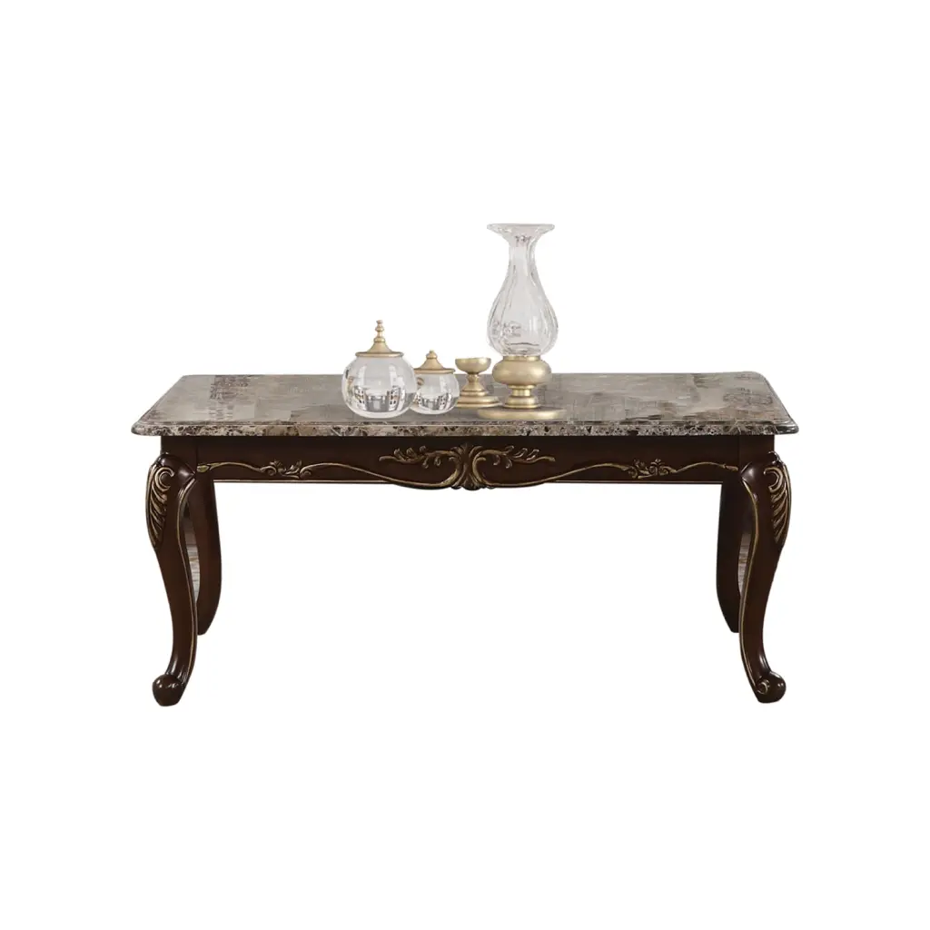 Gloria Traditional Style Cherry Wood Coffee Table Living Room Galaxy Home Furniture