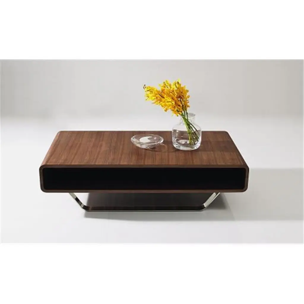 J & M Furniture 17885 Modern Coffee Table Walnut Finish J&M Furniture