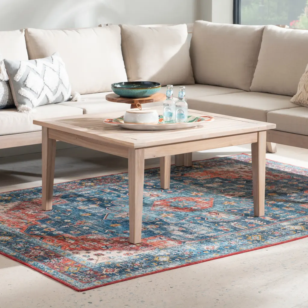 Linon Alice Acacia Outdoor Coffee Table Natural
