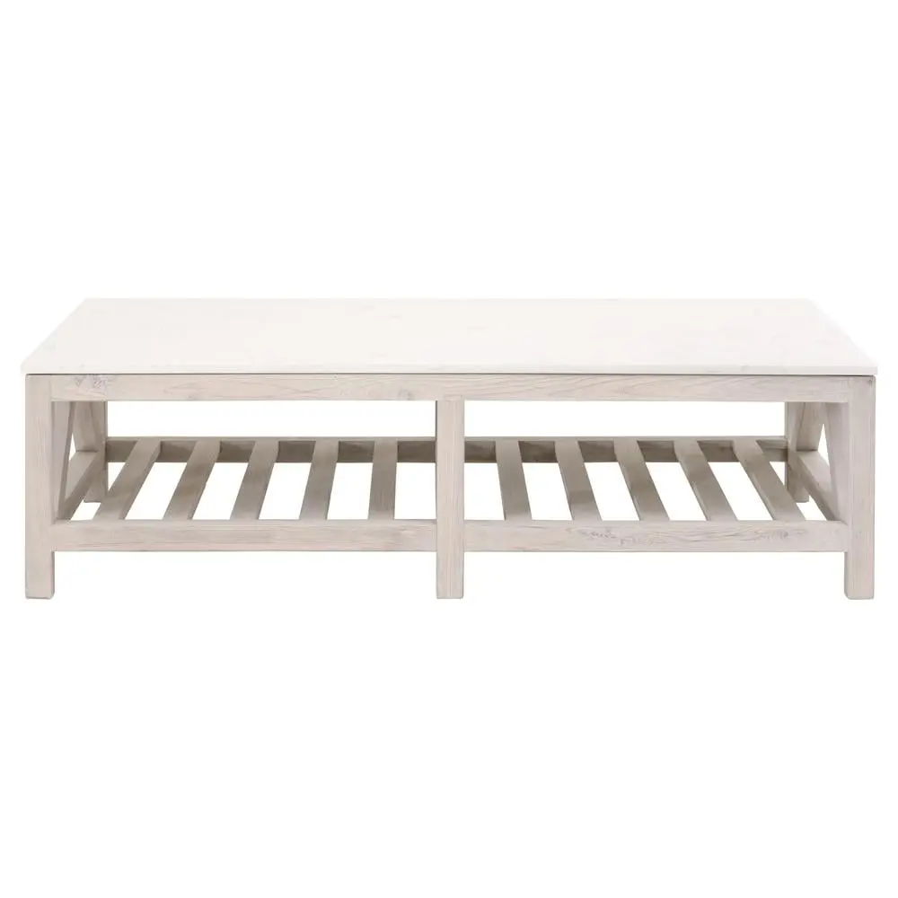 Star International Furniture Bella Antique Spruce Wood Coffee Table White Wash