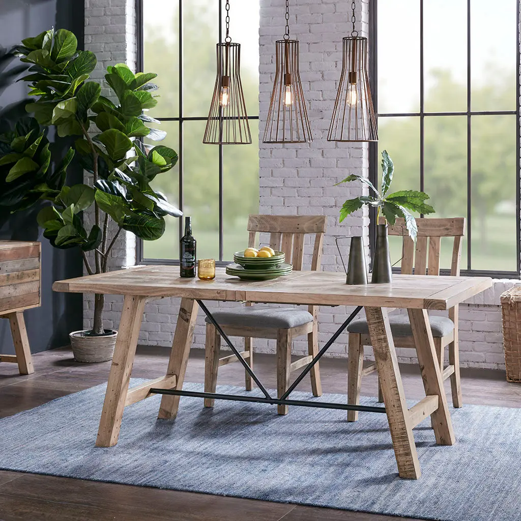 Sonoma Dining Table Natural Solid Wood Kitchen And Dining Room jla
