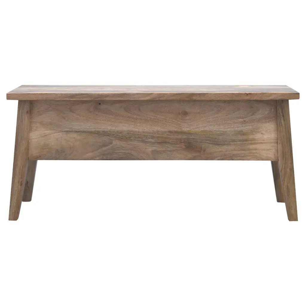 Solid Wood Lift Top Storage Bench Oak Finish Entryway Or Bedroom artisan furniture