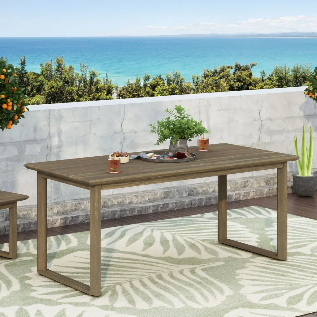 Nash Dining Table Grey Wood Modern Kitchen Dining Room Furniture nh-comfortcove