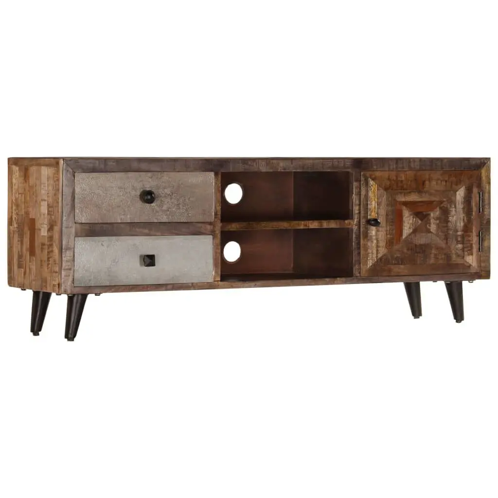 46.5 Inch Solid Mango Wood TV Stand 11.8x15.7 Entertainment Center