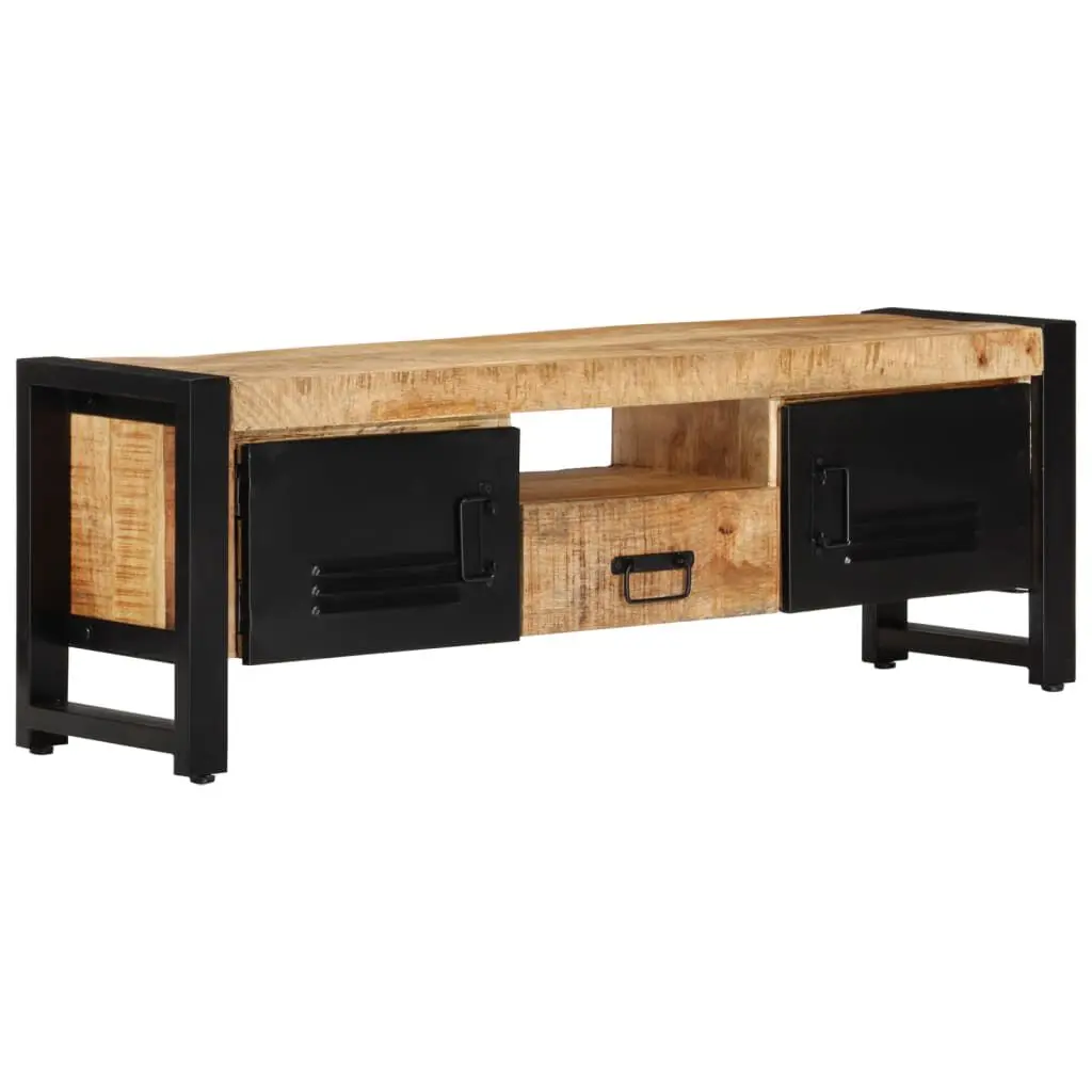 47.2 Inch Solid Mango Wood TV Stand 11.8 Inch Depth and 15.7 Inch Height
