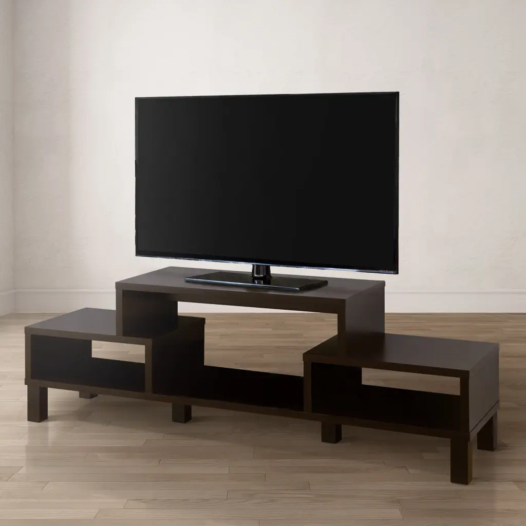 Furniture America Lendrix TV Stand 35 inch TVs Cappuccino Finish