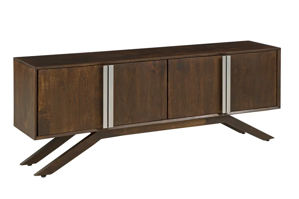 Modena Solid Wood TV Stand Walnut Living Room Entertainment Center Martin Svensson Home