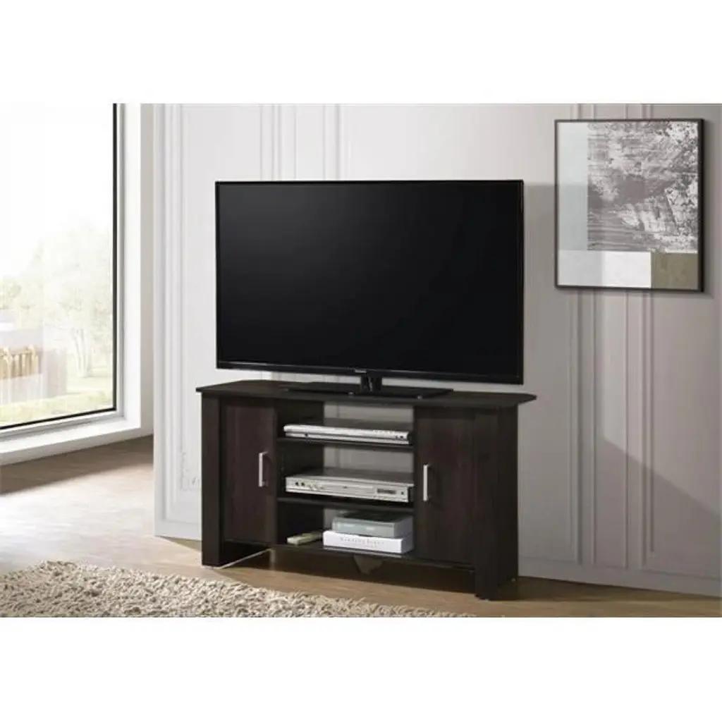 Progressive Furniture Kent Engineered Wood TV Stand Espresso Brown Living Room