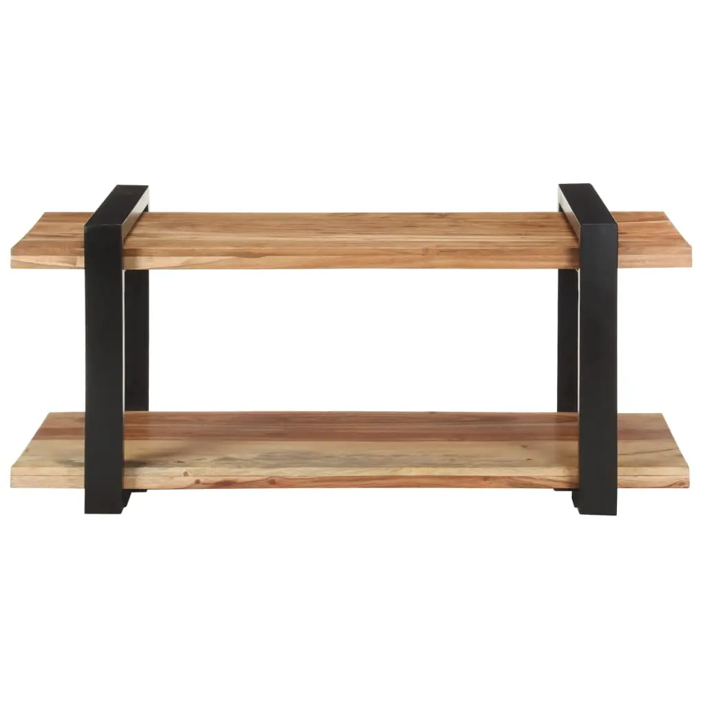 vidaXL Solid Wood Acacia TV Stand 35.4x15.7x15.7 Inches Living Room