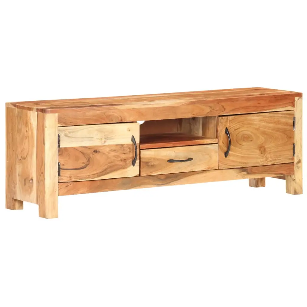 vidaXL Solid Wood Acacia TV Stand 45.7 Inch Wide Media Console