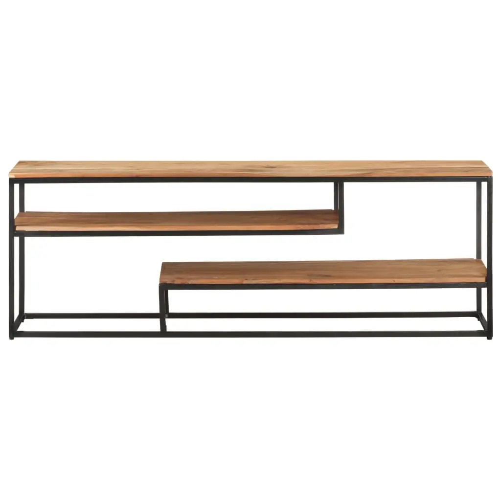 vidaXL Solid Wood Acacia TV Stand 51.2x11.8x17.7 Inches Living Room