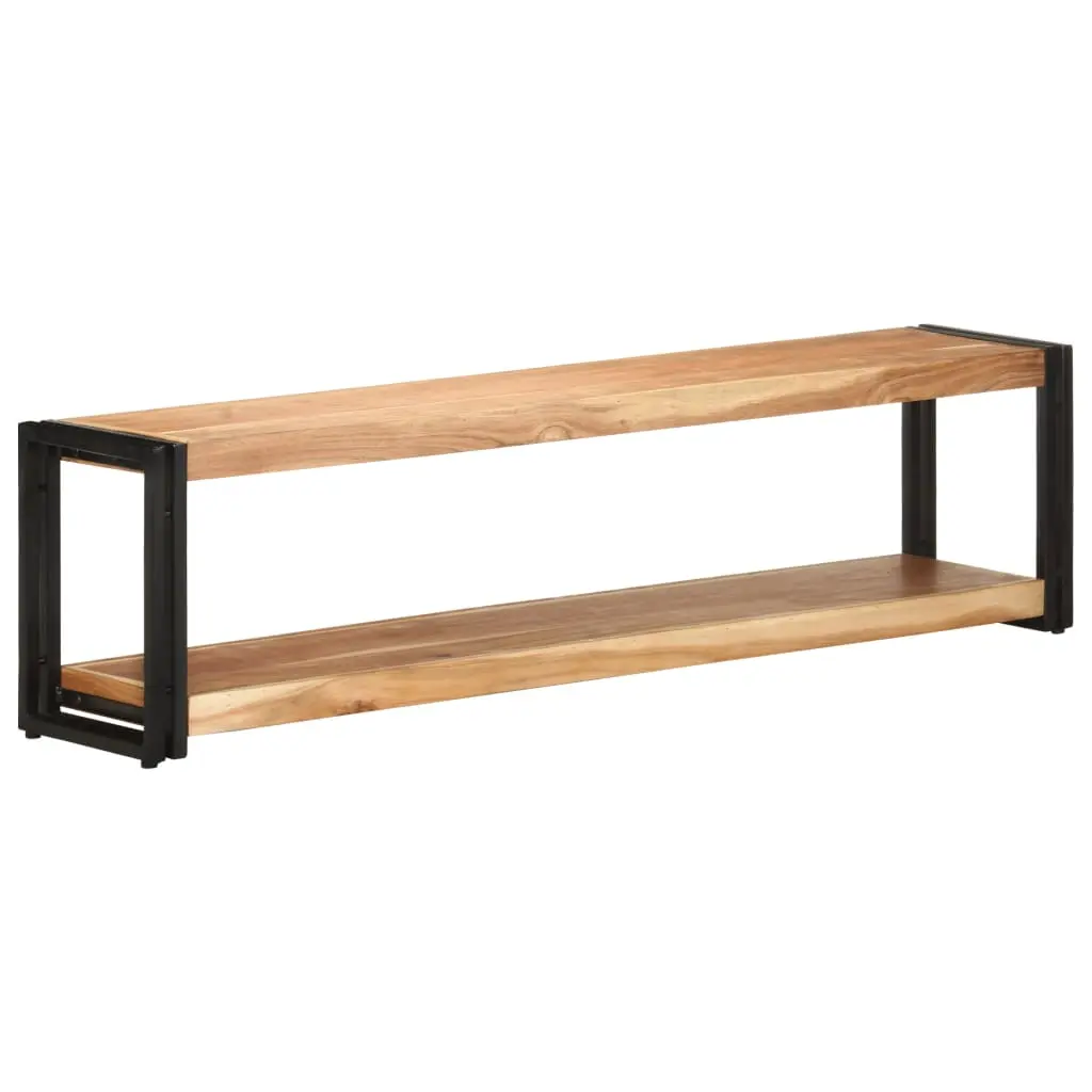 vidaXL Solid Wood Acacia TV Stand 59.1x11.8x15.7 - Stylish Entertainment Center