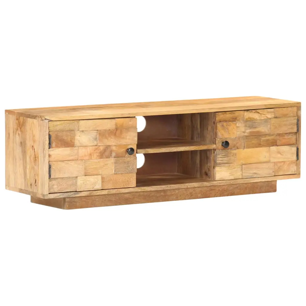 vidaXL Solid Wood Mango TV Stand 45.7x11.8x13.8 Inches Living Room
