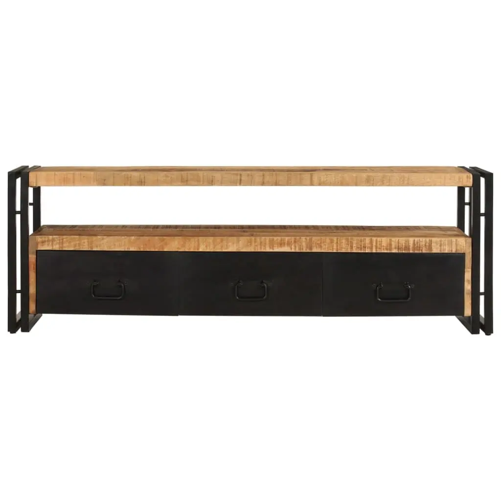 vidaXL Solid Wood Mango TV Stand 47.2x11.8x15.7 Inches