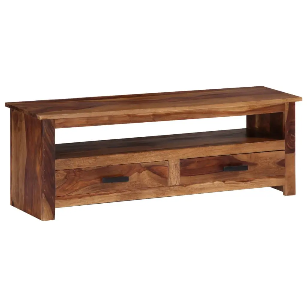 vidaXL Solid Wood Sheesham TV Stand 46.5x11.8x15.7 Inches