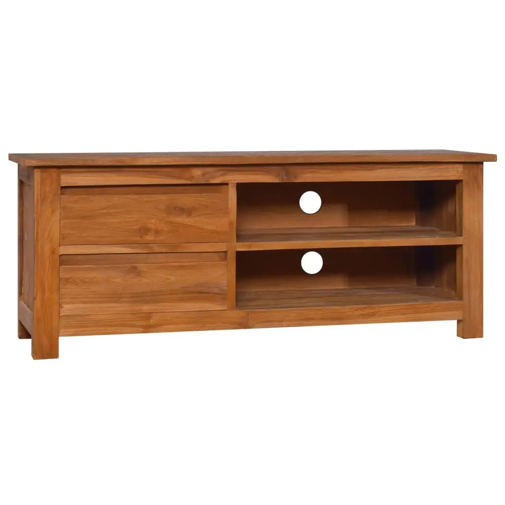 vidaXL Solid Wood Teak TV Stand 39.4x11.8x15.7 Inches Living Room