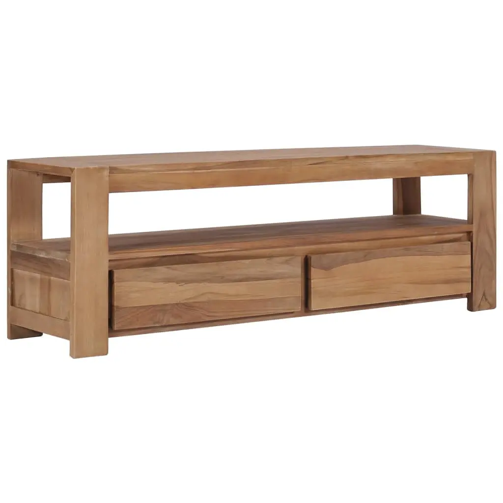 vidaXL Solid Wood Teak TV Stand 47.2x11.8x15.7 Inches
