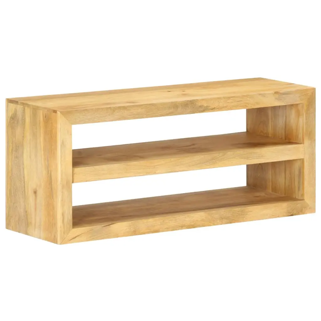 vidaXL TV Stand 42.1x13.8x17.7 Inches Solid Wood Mango