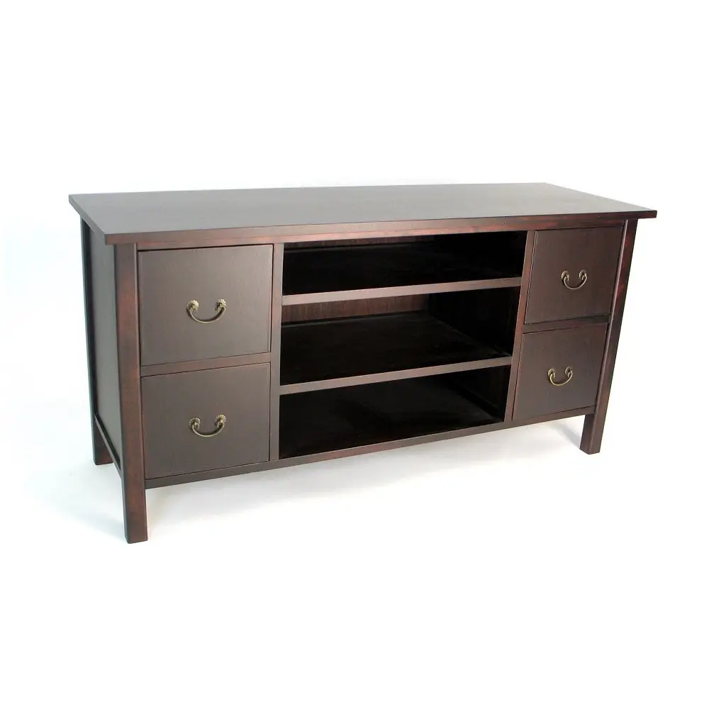 Wayborn Birchwood TV Stand Brown, Classic Entertainment Center