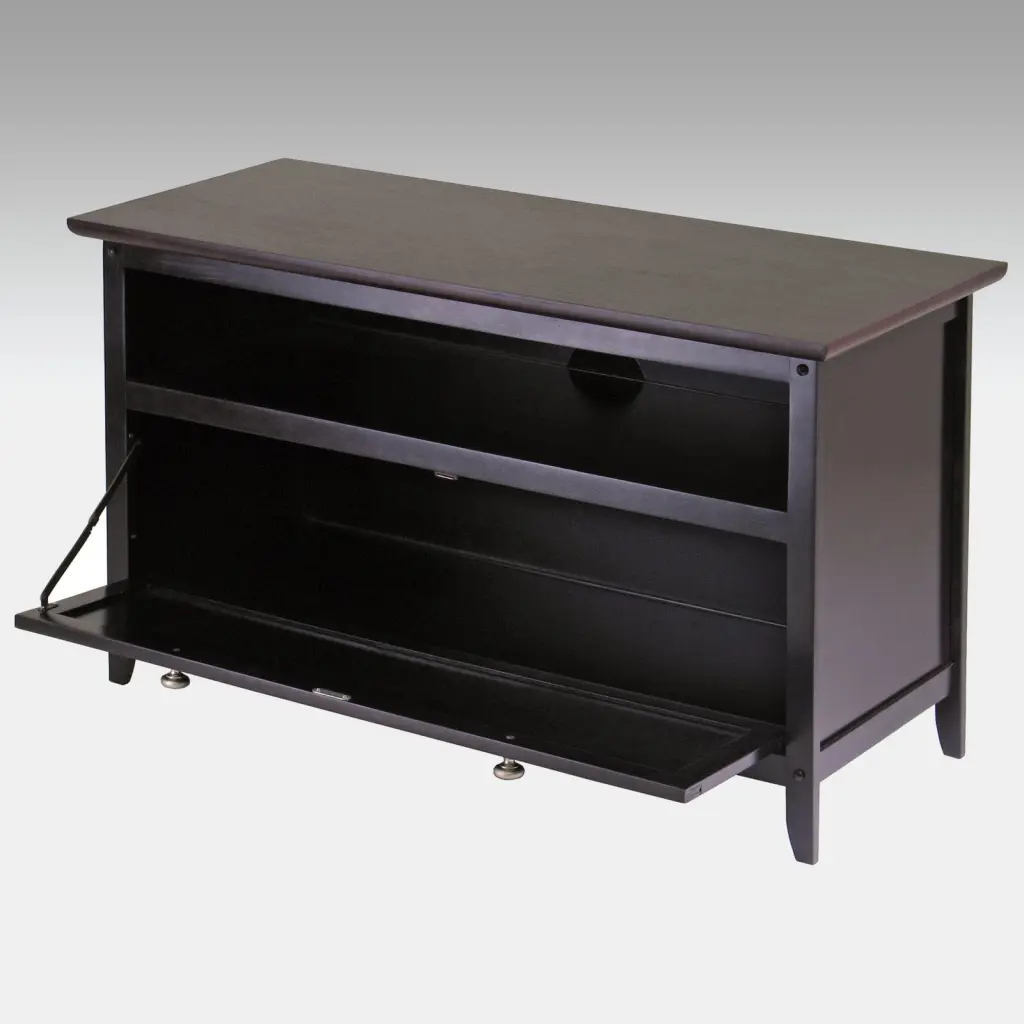 Winsome Wood Zuri TV Media Stand Espresso Finish Living Room