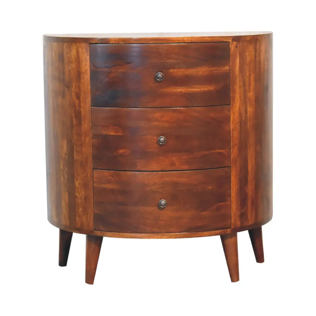 Solid Timber Odyssey Chest 3 to 4 Drawers Lacquered Brown Primary Furniture artisan furniture