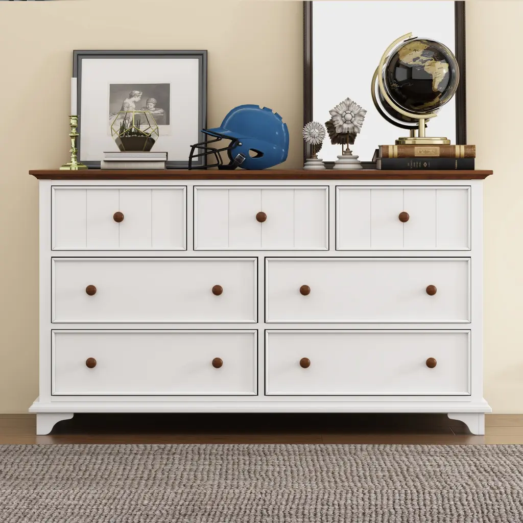 Wooden Captain Seven Drawer Dresser Bedroom Living Room Kids Room bed best