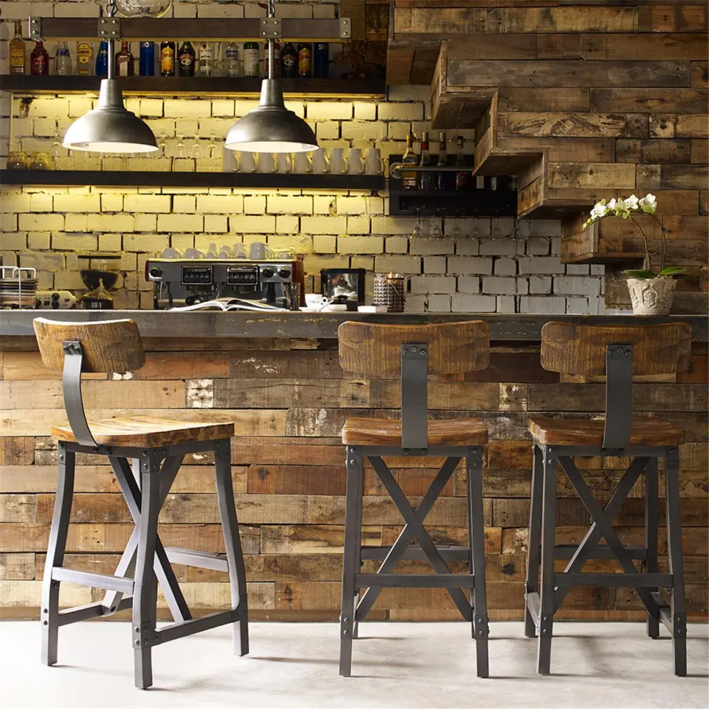 Only Substantiatebuyer Lancaster Barstool Back Walnut Solid Wood jla