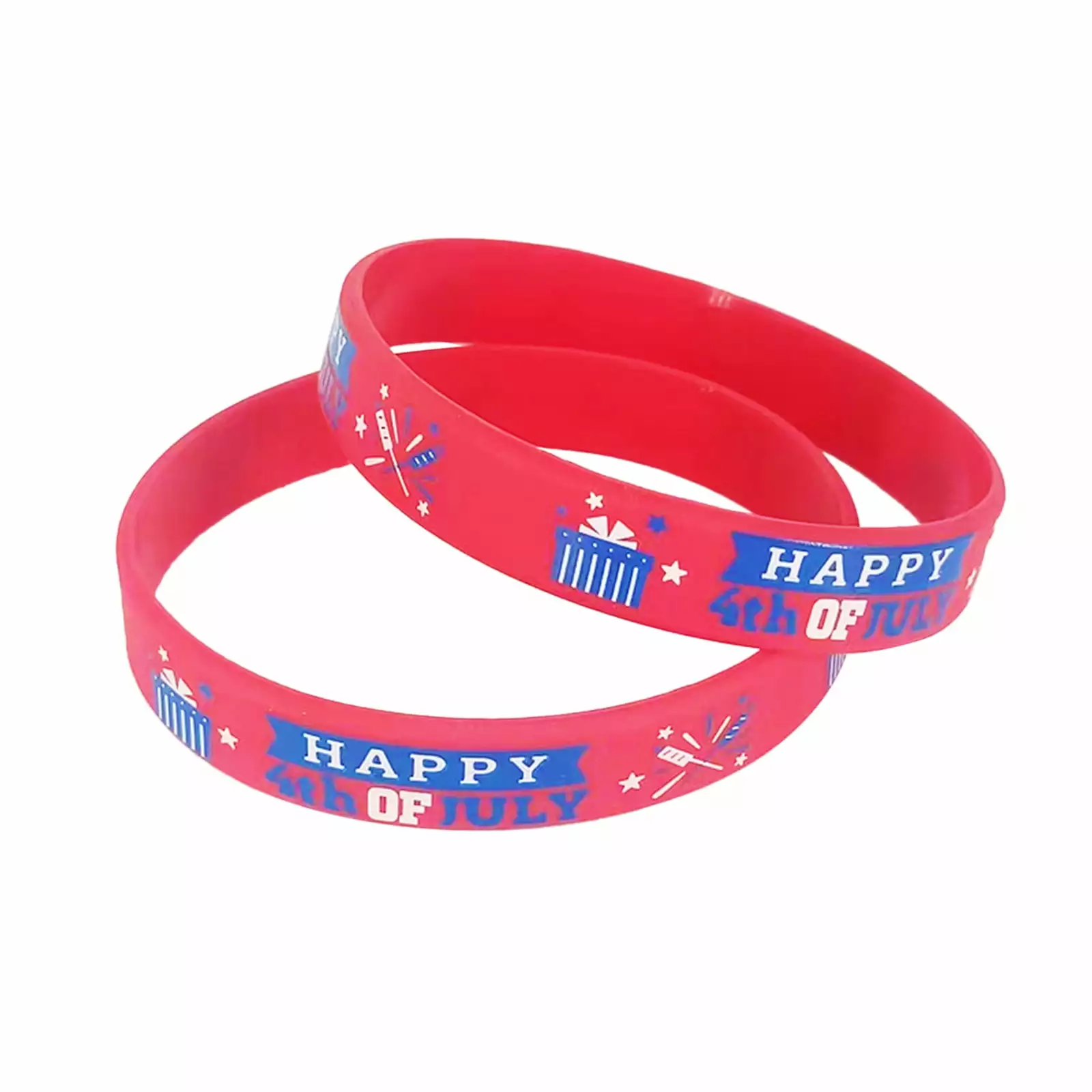USYFAKGH American Flag Silicone Bracelet USA Veterans Day Memorial Day Patriotic Party Wristband