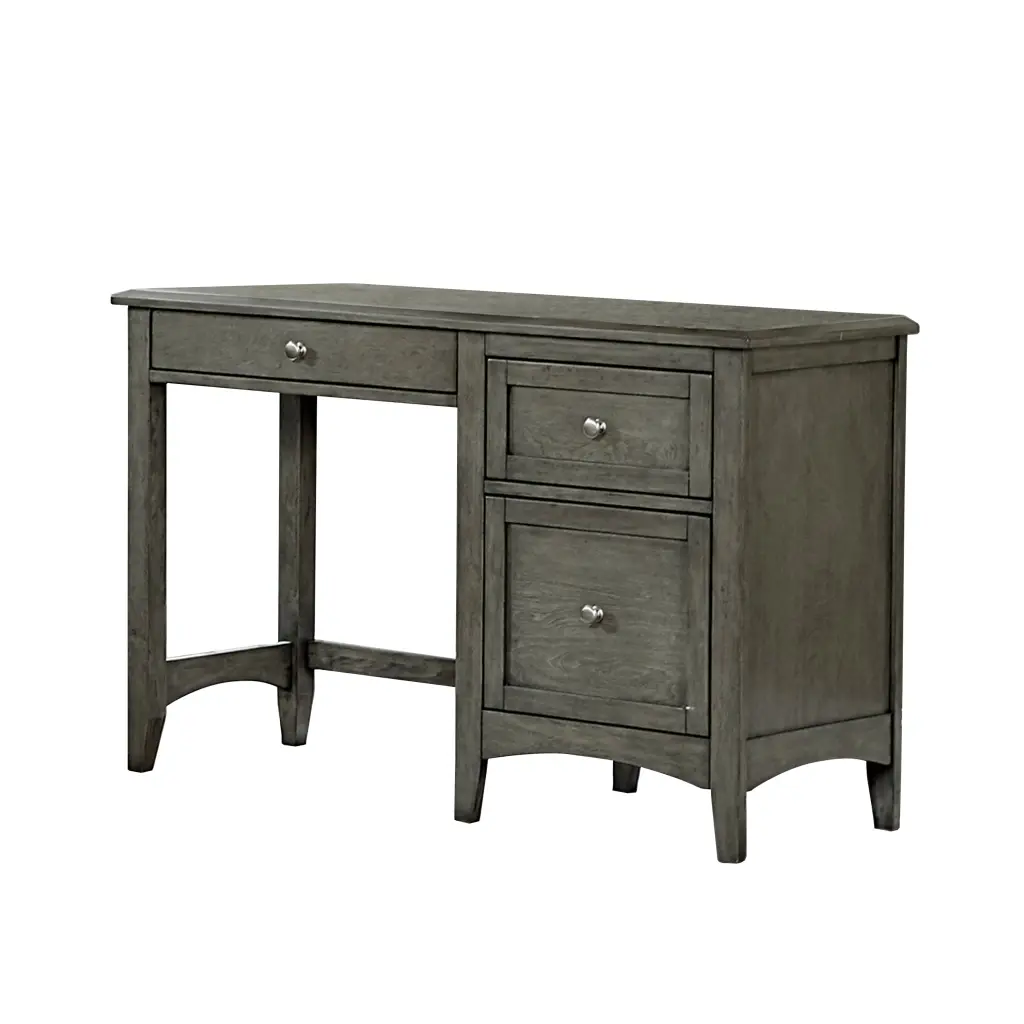 Transitional Styled Furniture Cool Gray Finish 1Pc Writing Desk 2 Drawers kanepe