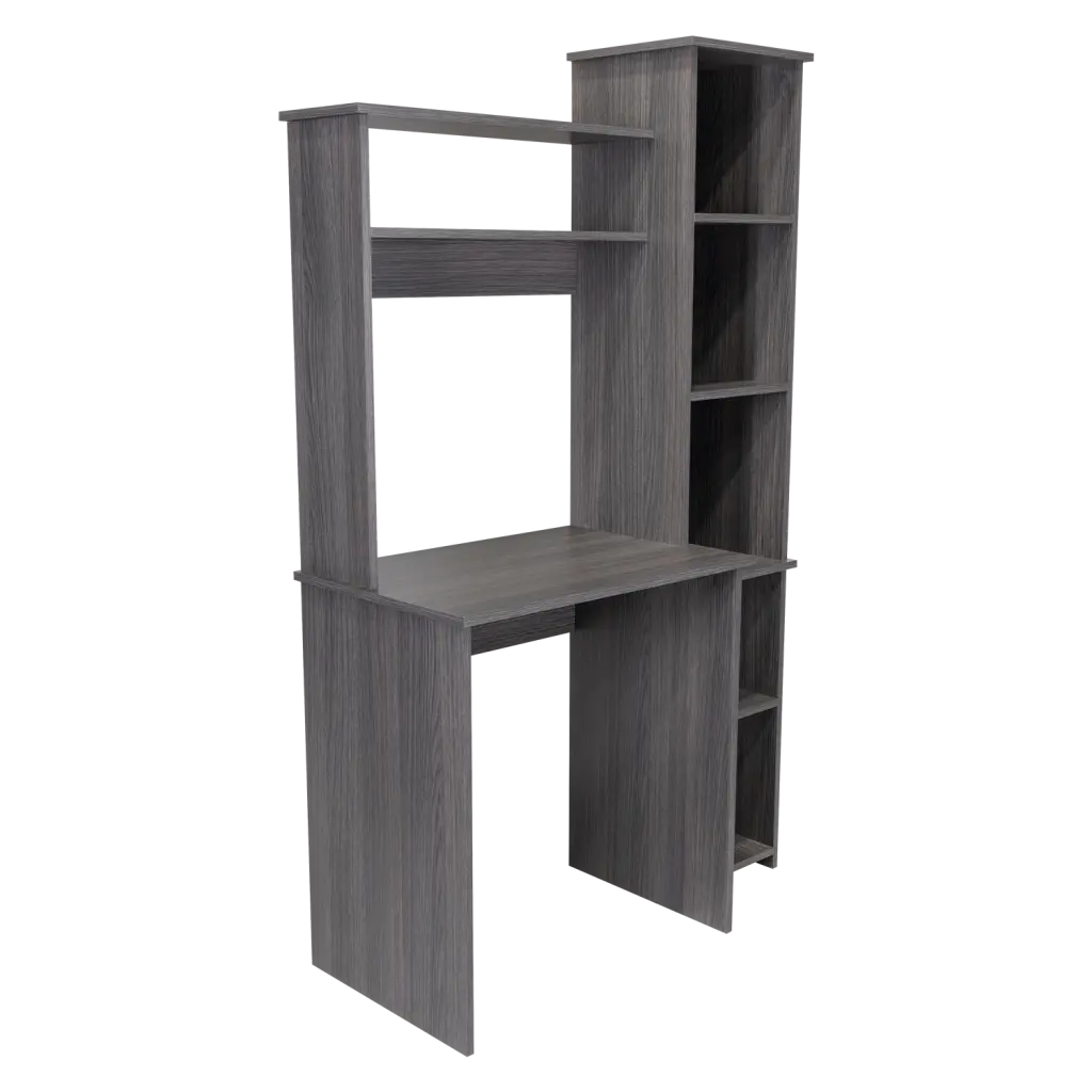 Versailles Writing Desk Two Shelves and Five Cubbies Smokey Oak rta mubles colombia