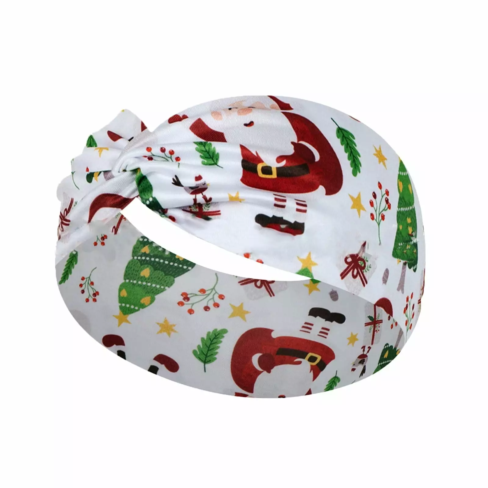 SIfdSeng Christmas Printed Yoga Headband Quick Drying Sweat Transferring Hairband Sports C