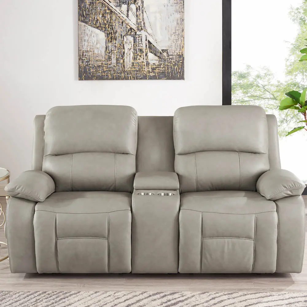 Westminster Power Headrest Zero Gravity Reclining Loveseat Console hydeline furniture
